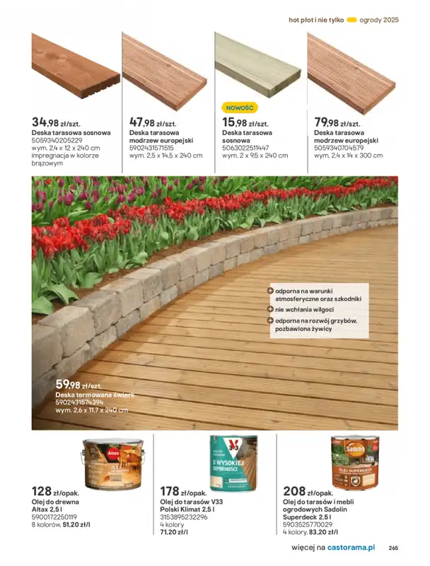 Castorama - gazetka promocyjna Katalog Ogrody, tarasy i balkony 2025 od środy 12.03 do środy 31.12 - strona 265