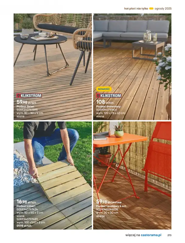 Castorama - gazetka promocyjna Katalog Ogrody, tarasy i balkony 2025 od środy 12.03 do środy 31.12 - strona 273