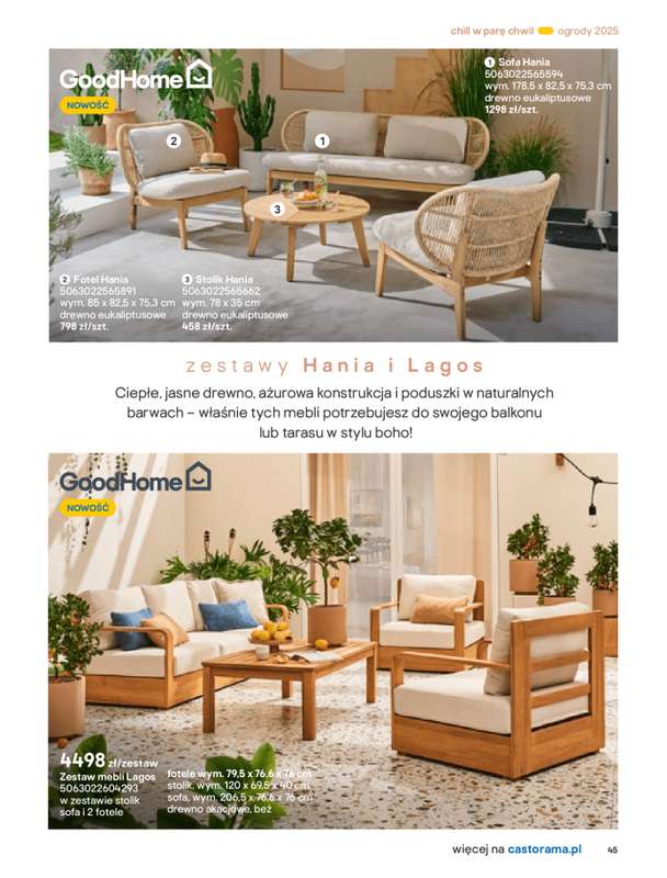 Castorama - gazetka promocyjna Katalog Ogrody, tarasy i balkony 2025 od 艣rody 12.03 do 艣rody 31.12 - strona 45 Castorama - gazetka promocyjna Katalog Ogrody, tarasy i balkony 2025 od 艣rody 12.03 do 艣rody 31.12 - strona 45