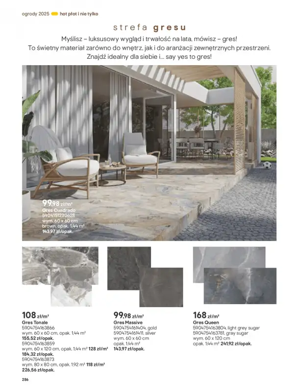 Castorama - gazetka promocyjna Katalog Ogrody, tarasy i balkony 2025 od środy 12.03 do środy 31.12 - strona 286