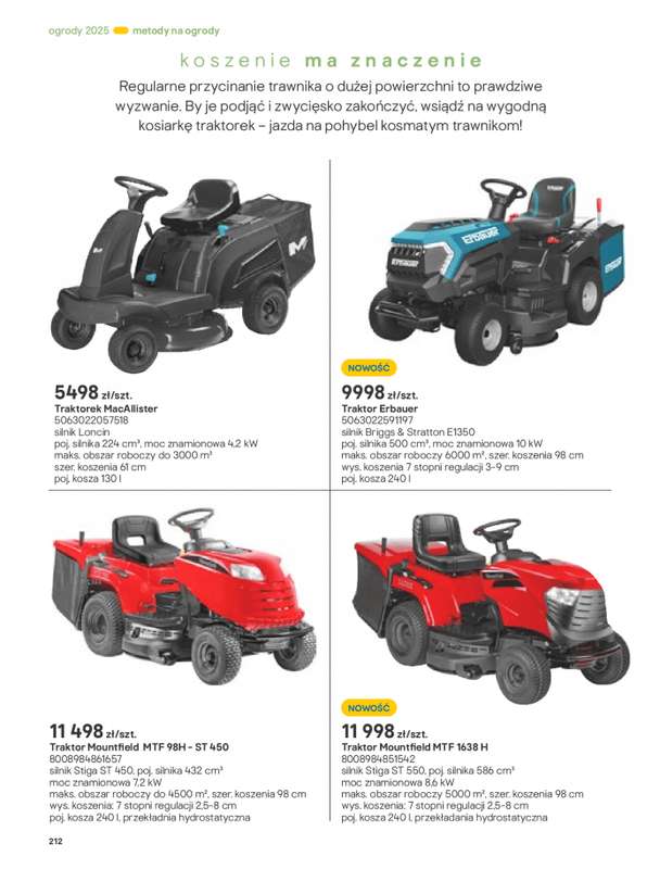 Castorama - gazetka promocyjna Katalog Ogrody, tarasy i balkony 2025 od środy 12.03 do środy 31.12 - strona 212