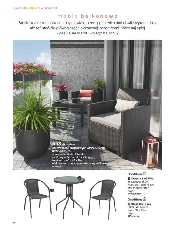 Castorama - gazetka promocyjna Katalog Ogrody, tarasy i balkony 2025 od środy 12.03 do środy 31.12 - strona 34