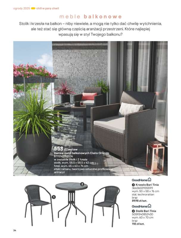 Castorama - gazetka promocyjna Katalog Ogrody, tarasy i balkony 2025 od 艣rody 12.03 do 艣rody 31.12 - strona 34 Castorama - gazetka promocyjna Katalog Ogrody, tarasy i balkony 2025 od 艣rody 12.03 do 艣rody 31.12 - strona 34