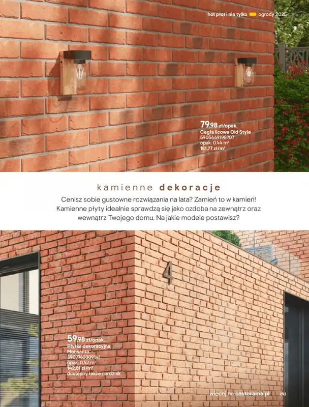 Castorama - gazetka promocyjna Katalog Ogrody, tarasy i balkony 2025 od środy 12.03 do środy 31.12 - strona 293