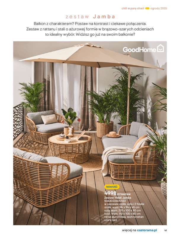 Castorama - gazetka promocyjna Katalog Ogrody, tarasy i balkony 2025 od 艣rody 12.03 do 艣rody 31.12 - strona 41 Castorama - gazetka promocyjna Katalog Ogrody, tarasy i balkony 2025 od 艣rody 12.03 do 艣rody 31.12 - strona 41