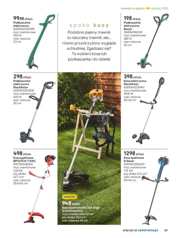 Castorama - gazetka promocyjna Katalog Ogrody, tarasy i balkony 2025 od środy 12.03 do środy 31.12 - strona 187