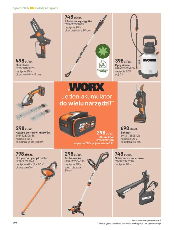 Castorama - gazetka promocyjna Katalog Ogrody, tarasy i balkony 2025 od środy 12.03 do środy 31.12 - strona 202