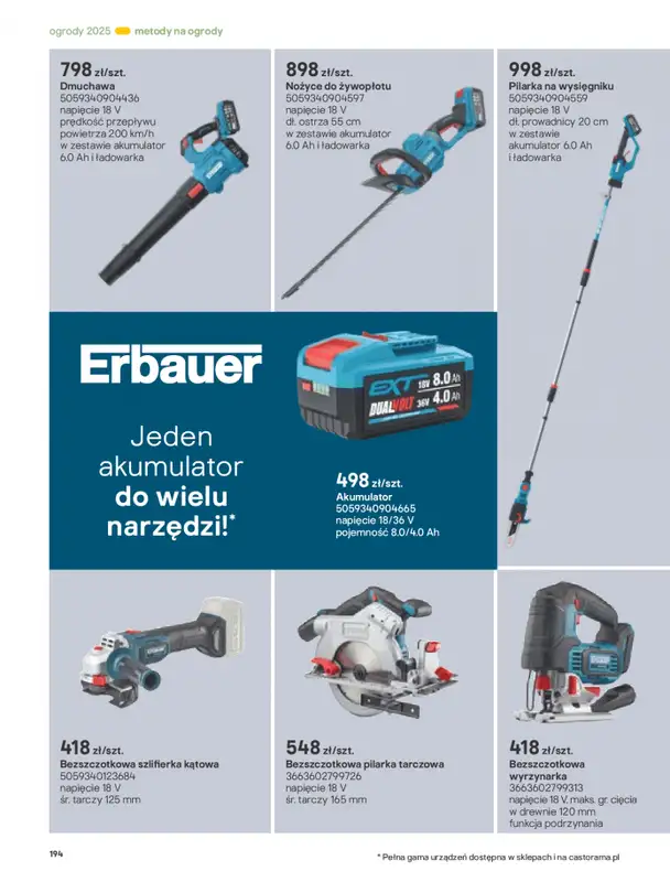 Castorama - gazetka promocyjna Katalog Ogrody, tarasy i balkony 2025 od środy 12.03 do środy 31.12 - strona 194