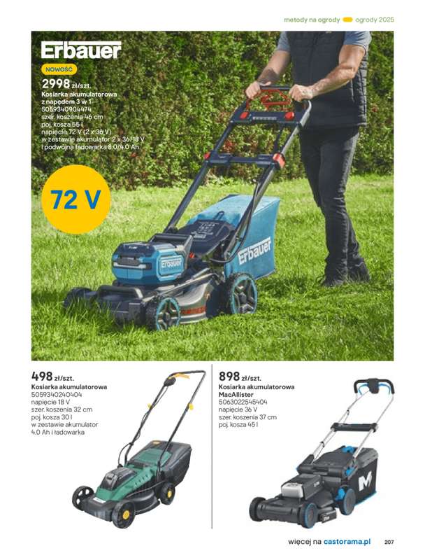 Castorama - gazetka promocyjna Katalog Ogrody, tarasy i balkony 2025 od środy 12.03 do środy 31.12 - strona 207