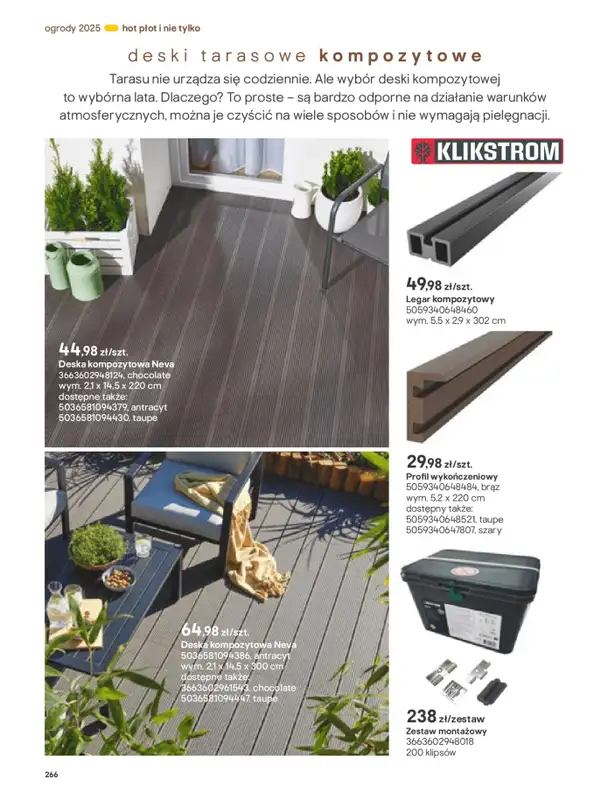 Castorama - gazetka promocyjna Katalog Ogrody, tarasy i balkony 2025 od środy 12.03 do środy 31.12 - strona 266