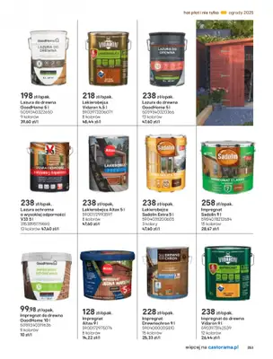 Castorama - gazetka promocyjna Katalog Ogrody, tarasy i balkony 2025 od środy 12.03 do środy 31.12 - strona 253 Castorama - gazetka promocyjna Katalog Ogrody, tarasy i balkony 2025 od środy 12.03 do środy 31.12 - strona 253