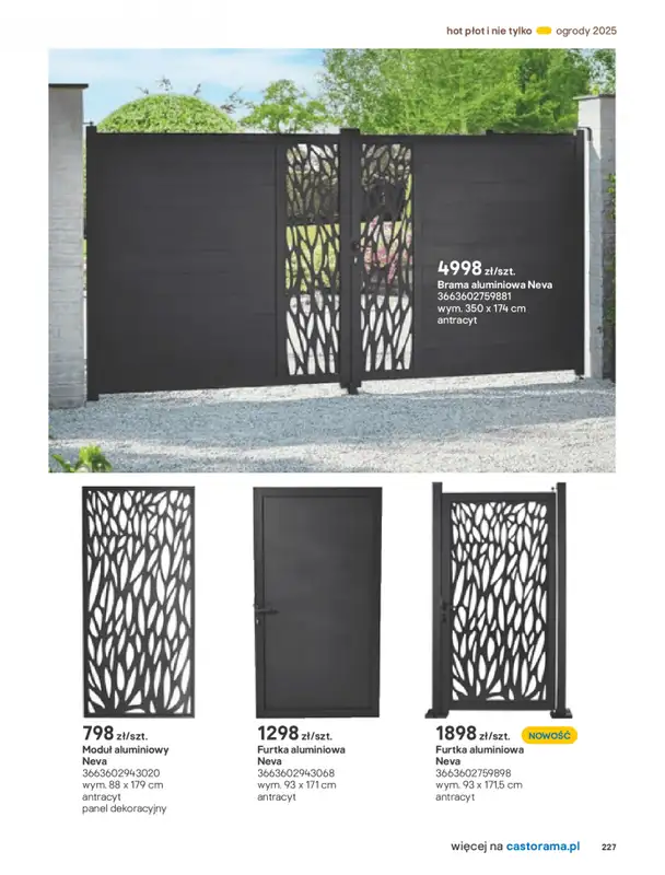 Castorama - gazetka promocyjna Katalog Ogrody, tarasy i balkony 2025 od środy 12.03 do środy 31.12 - strona 227