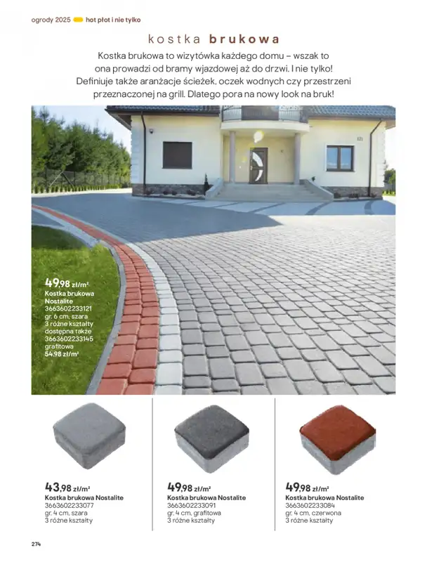Castorama - gazetka promocyjna Katalog Ogrody, tarasy i balkony 2025 od środy 12.03 do środy 31.12 - strona 274