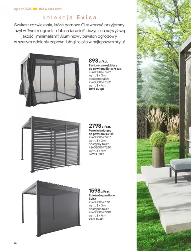 Castorama - gazetka promocyjna Katalog Ogrody, tarasy i balkony 2025 od środy 12.03 do środy 31.12 - strona 76