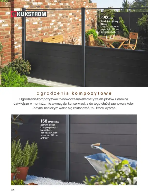 Castorama - gazetka promocyjna Katalog Ogrody, tarasy i balkony 2025 od środy 12.03 do środy 31.12 - strona 226
