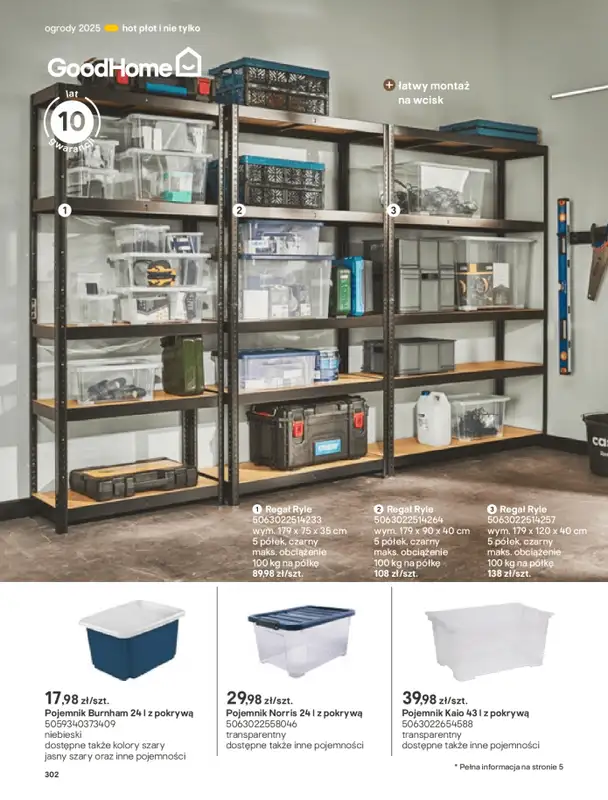 Castorama - gazetka promocyjna Katalog Ogrody, tarasy i balkony 2025 od środy 12.03 do środy 31.12 - strona 302