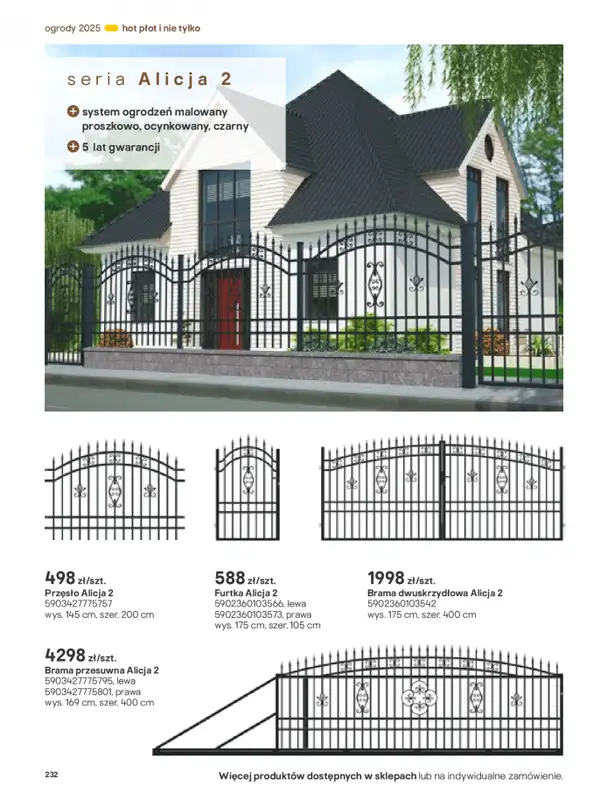 Castorama - gazetka promocyjna Katalog Ogrody, tarasy i balkony 2025 od środy 12.03 do środy 31.12 - strona 232