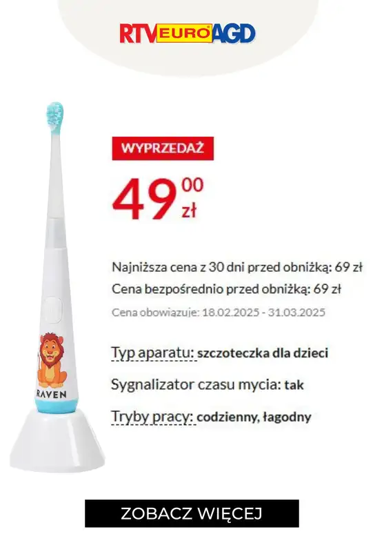 RTV EURO AGD - gazetka promocyjna Szczoteczki elektryczne w supercenach! od piątku 14.03 do poniedziałku 31.03 - strona 2