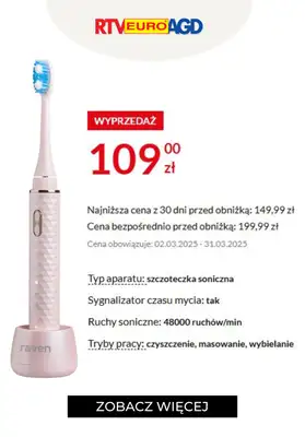 RTV EURO AGD - gazetka promocyjna Szczoteczki elektryczne w supercenach! od piątku 14.03 do poniedziałku 31.03 - strona 3 RTV EURO AGD - gazetka promocyjna Szczoteczki elektryczne w supercenach! od piątku 14.03 do poniedziałku 31.03 - strona 3
