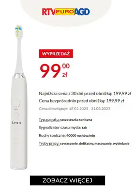 RTV EURO AGD - gazetka promocyjna Szczoteczki elektryczne w supercenach! od piątku 14.03 do poniedziałku 31.03 - strona 6 RTV EURO AGD - gazetka promocyjna Szczoteczki elektryczne w supercenach! od piątku 14.03 do poniedziałku 31.03 - strona 6