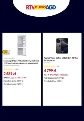 RTV EURO AGD - gazetka promocyjna Turbo rabaty! od piątku 14.03 do poniedziałku 17.03 - strona 5 RTV EURO AGD - gazetka promocyjna Turbo rabaty! od piątku 14.03 do poniedziałku 17.03 - strona 5