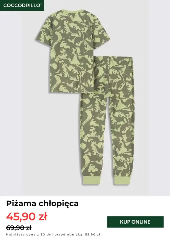 Coccodrillo - gazetka promocyjna Wyprzedaż - piżamy już od 39,90 zł od poniedziałku 17.03 do środy 26.03 - strona 7