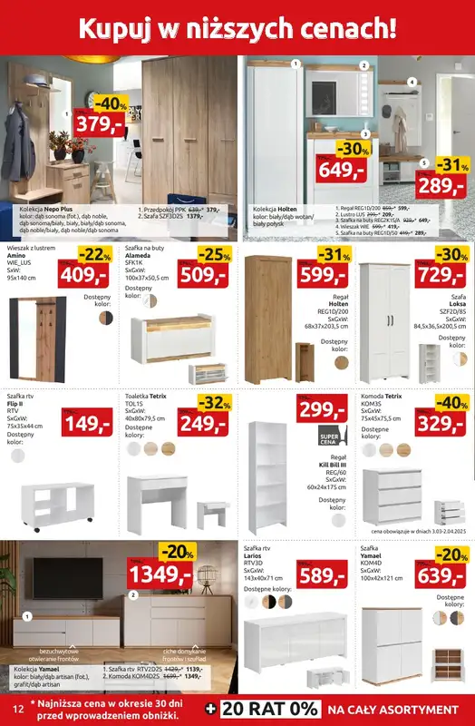 Black Red White - gazetka promocyjna Wiosenna Eksplozja okazji do-40% od czwartku 20.03 do środy 02.04 - strona 12