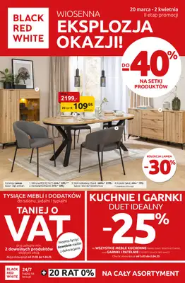 Black Red White - gazetka promocyjna Wiosenna Eksplozja okazji do-40% od czwartku 20.03 do środy 02.04 Black Red White - gazetka promocyjna Wiosenna Eksplozja okazji do-40% od czwartku 20.03 do środy 02.04