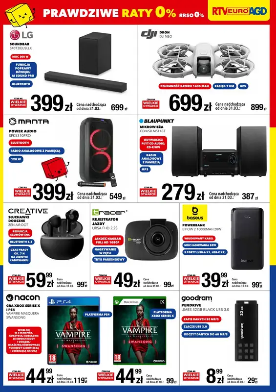 RTV EURO AGD - gazetka promocyjna WIELKIE OTWARCIE!  SMART PARK, Krasnystaw od środy 26.03 do soboty 29.03 - strona 3
