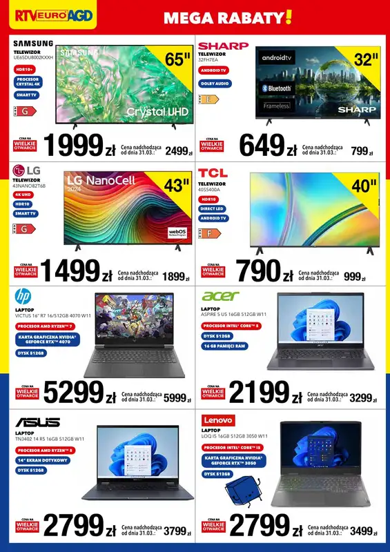 RTV EURO AGD - gazetka promocyjna WIELKIE OTWARCIE!  SMART PARK, Krasnystaw od środy 26.03 do soboty 29.03 - strona 2