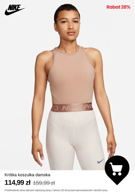NIKE - gazetka promocyjna Wyprzedaż dla kobiet do -40% od poniedziałku 24.03  - strona 3