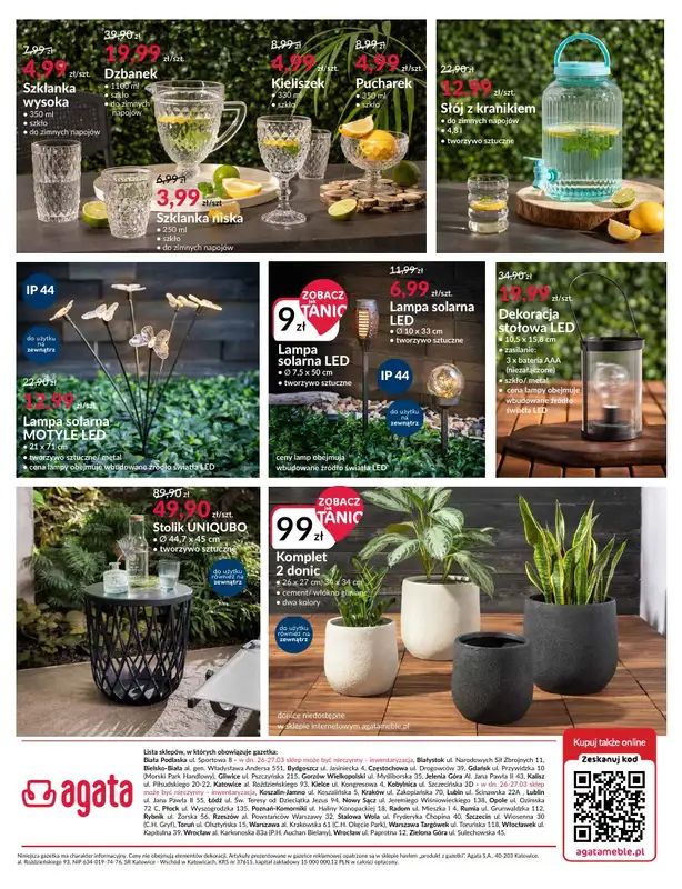 Salony Agata - gazetka promocyjna Meble ogrodowe i dodatki w jeszcze niższych cenach od środy 26.03 do niedzieli 13.04 - strona 12