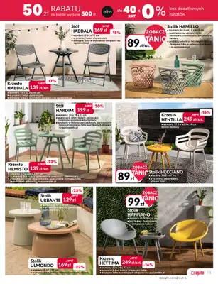 Salony Agata - gazetka promocyjna Meble ogrodowe i dodatki w jeszcze niższych cenach od środy 26.03 do niedzieli 13.04 - strona 3 Salony Agata - gazetka promocyjna Meble ogrodowe i dodatki w jeszcze niższych cenach od środy 26.03 do niedzieli 13.04 - strona 3