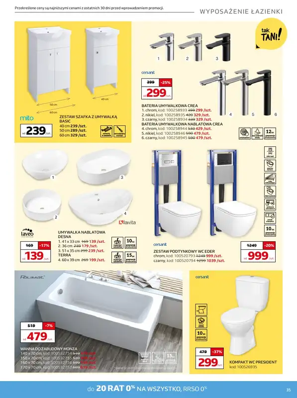 Komfort - gazetka promocyjna Gazetka od środy 26.03 do wtorku 06.05 - strona 35