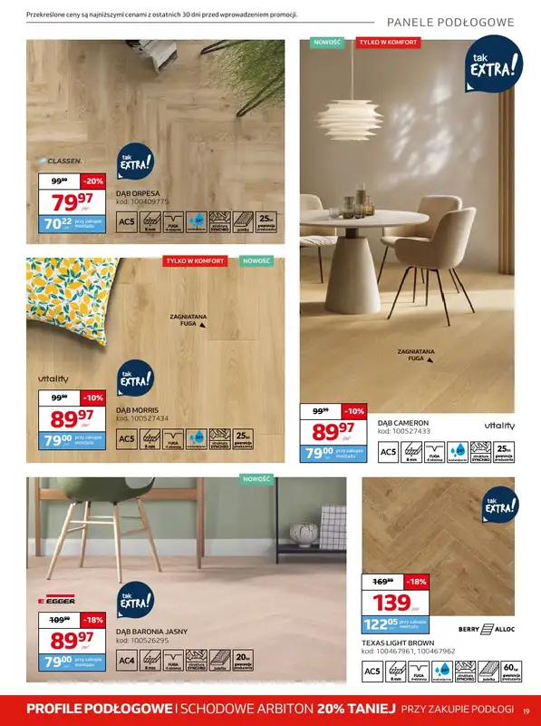 Komfort - gazetka promocyjna Gazetka od środy 26.03 do wtorku 06.05 - strona 19