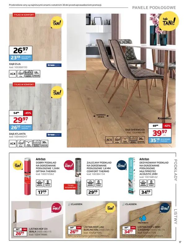 Komfort - gazetka promocyjna Gazetka od środy 26.03 do wtorku 06.05 - strona 17