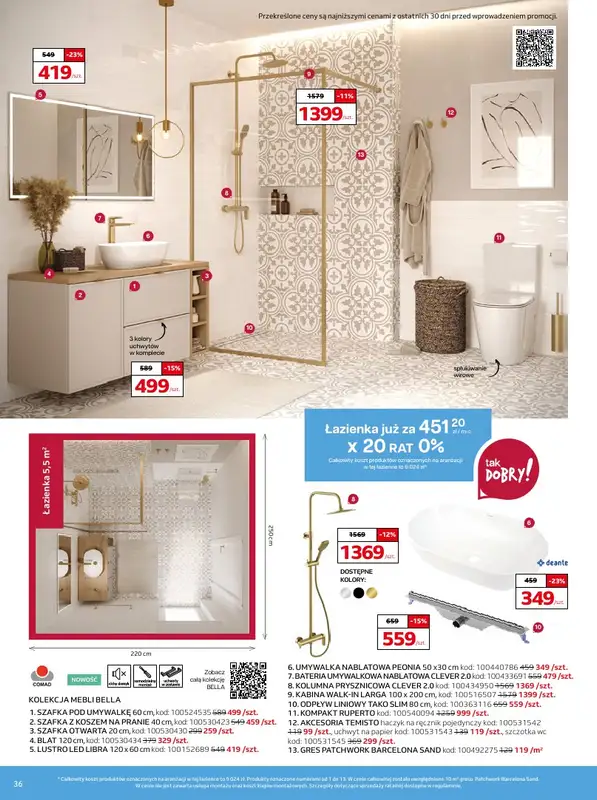 Komfort - gazetka promocyjna Gazetka od środy 26.03 do wtorku 06.05 - strona 36