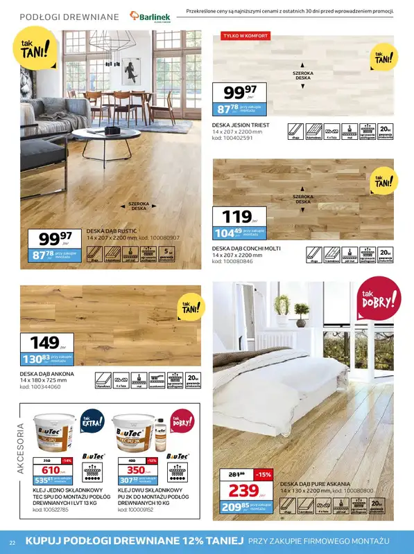 Komfort - gazetka promocyjna Gazetka od środy 26.03 do wtorku 06.05 - strona 22