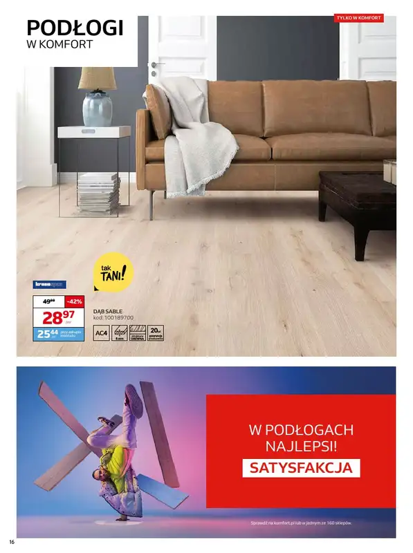 Komfort - gazetka promocyjna Gazetka od środy 26.03 do wtorku 06.05 - strona 16