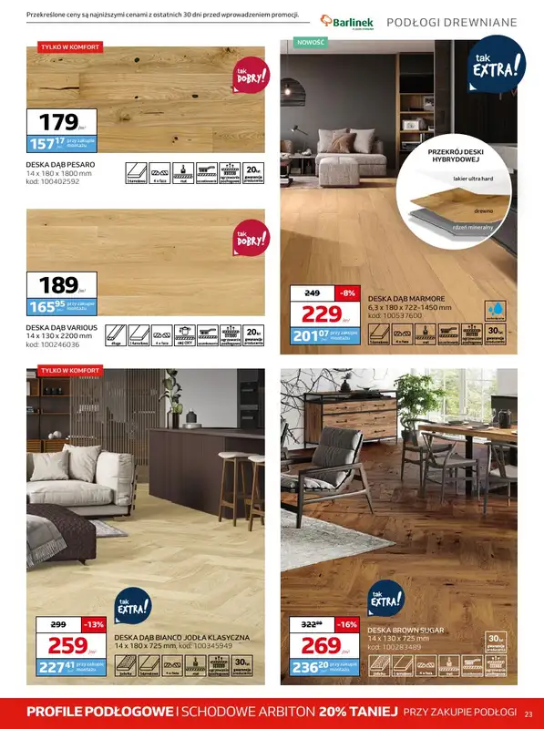 Komfort - gazetka promocyjna Gazetka od środy 26.03 do wtorku 06.05 - strona 23