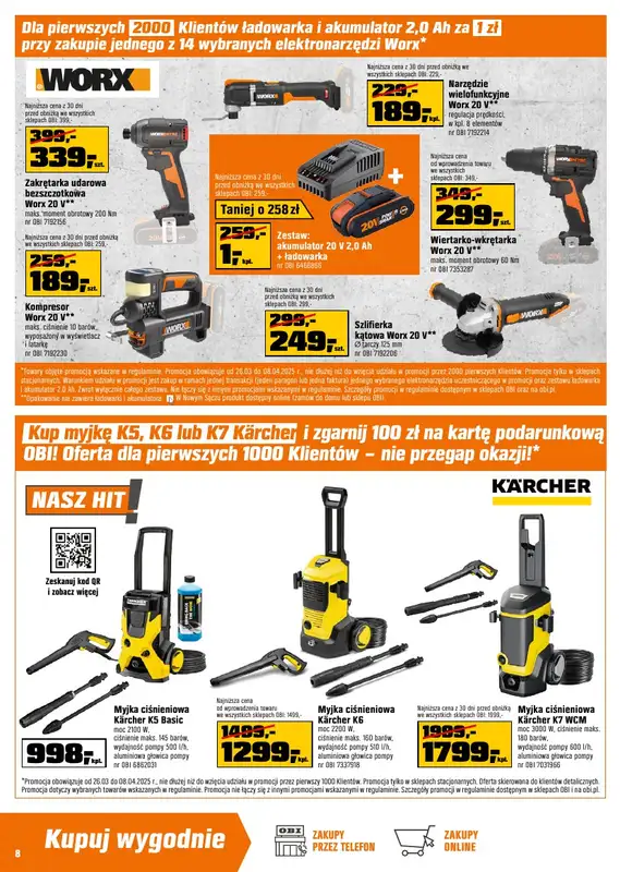 OBI - gazetka promocyjna Gazetka od środy 26.03 do wtorku 08.04 - strona 8
