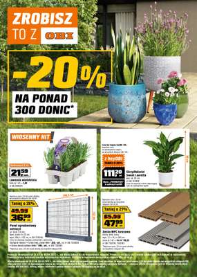 OBI - gazetka promocyjna Gazetka od środy 26.03 do wtorku 08.04