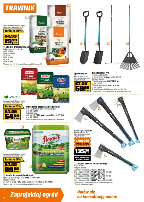 OBI - gazetka promocyjna Gazetka od środy 26.03 do wtorku 08.04 - strona 6