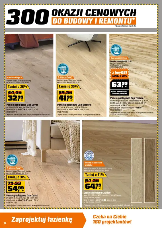 OBI - gazetka promocyjna Gazetka od środy 26.03 do wtorku 08.04 - strona 14