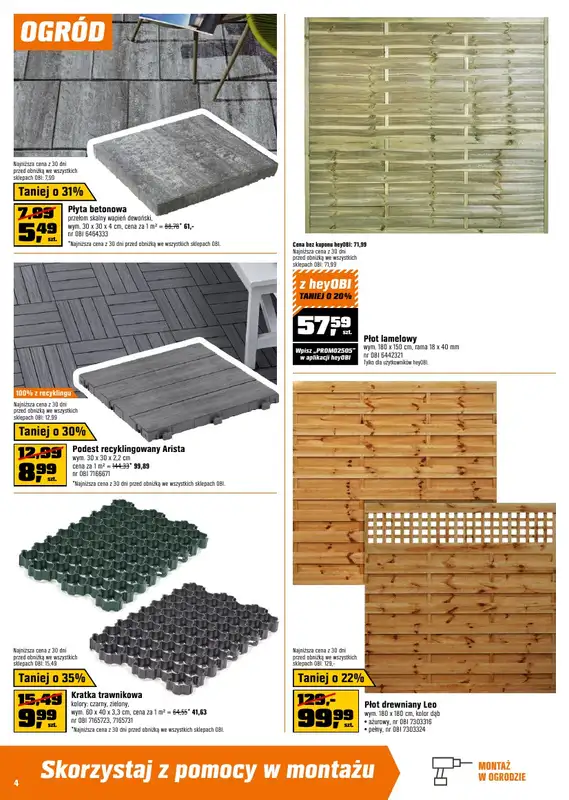 OBI - gazetka promocyjna Gazetka od środy 26.03 do wtorku 08.04 - strona 4
