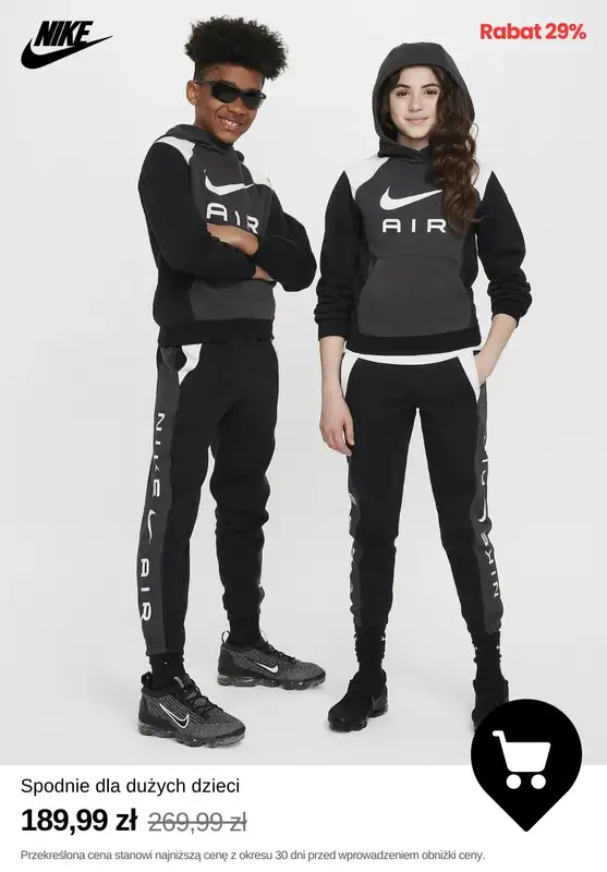 NIKE - gazetka promocyjna Wyprzedaż dla dzieci do -40% od środy 26.03  - strona 17