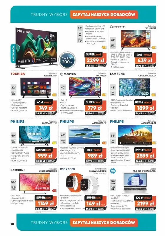 Max Elektro - gazetka promocyjna Gazetka od czwartku 27.03 do poniedziałku 28.04 - strona 10