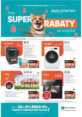 Max Elektro - gazetka promocyjna Gazetka od czwartku 27.03 do poniedziałku 28.04
