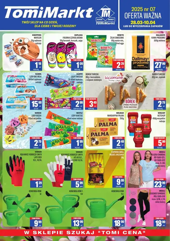 Tomi Markt - gazetka promocyjna Gazetka od piątku 28.03 do czwartku 10.04