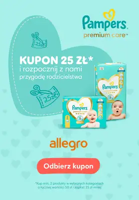 Pampers - gazetka promocyjna Kupon 25zł na pieluszki dla noworodków od wtorku 01.04 do środy 30.04  Pampers - gazetka promocyjna Kupon 25zł na pieluszki dla noworodków od wtorku 01.04 do środy 30.04